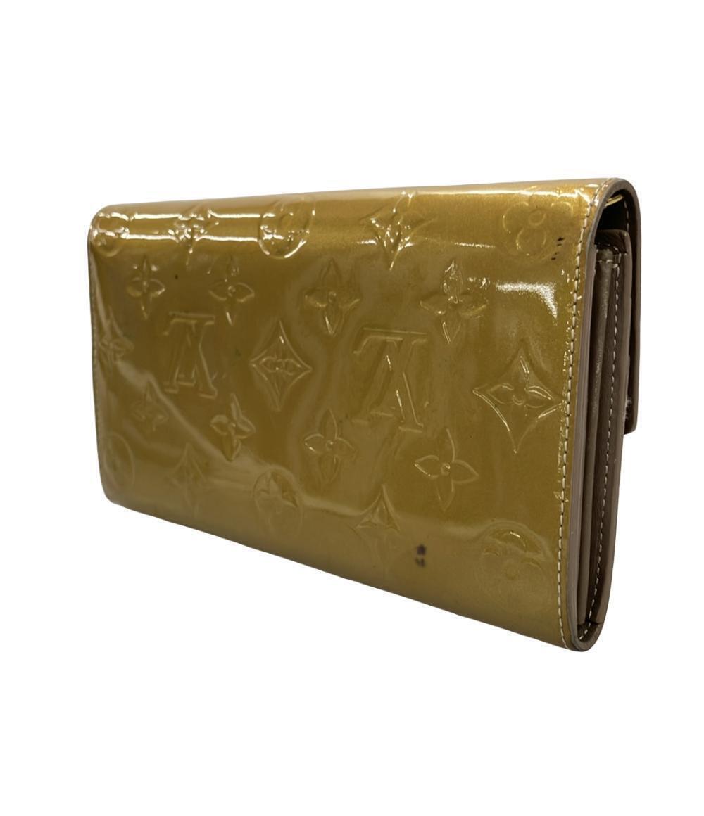 Louis Vuitton Long Portefeuille Sarah Vernis Monogram Wallet Brown